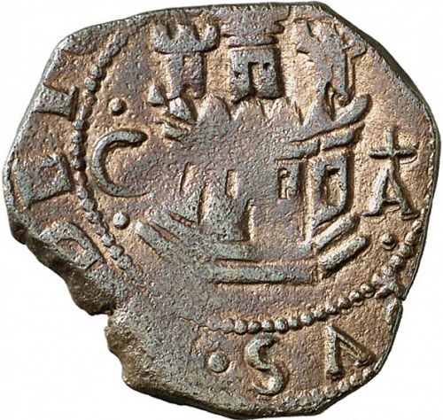 2 Cuartos - 2m Obverse Image minted in SPAIN in ND/A (1556-98  -  FELIPE II)  - The Coin Database