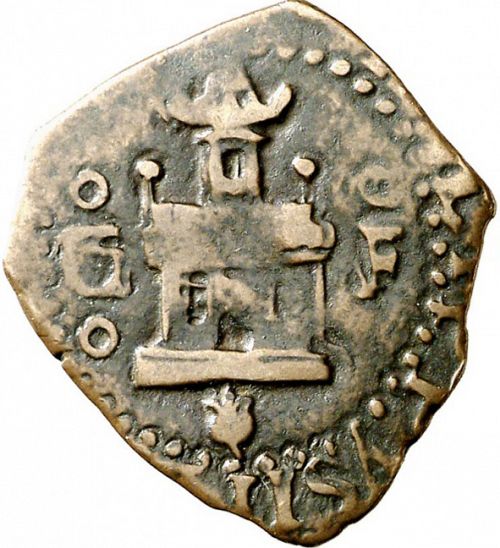 2 Cuartos - 2m Obverse Image minted in SPAIN in ND/F (1556-98  -  FELIPE II)  - The Coin Database