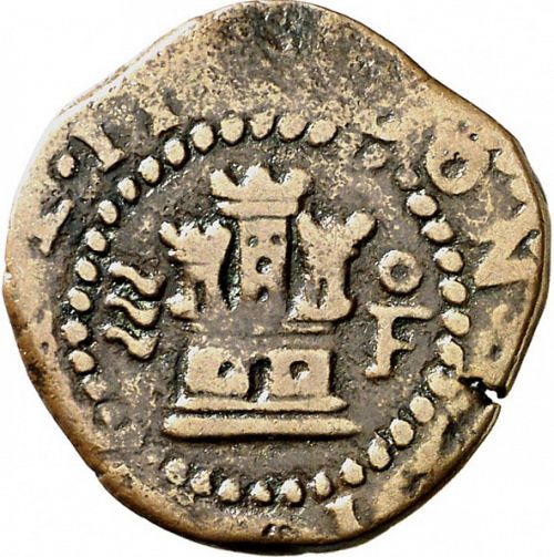 2 Cuartos - 2m Obverse Image minted in SPAIN in ND/A (1556-98  -  FELIPE II)  - The Coin Database