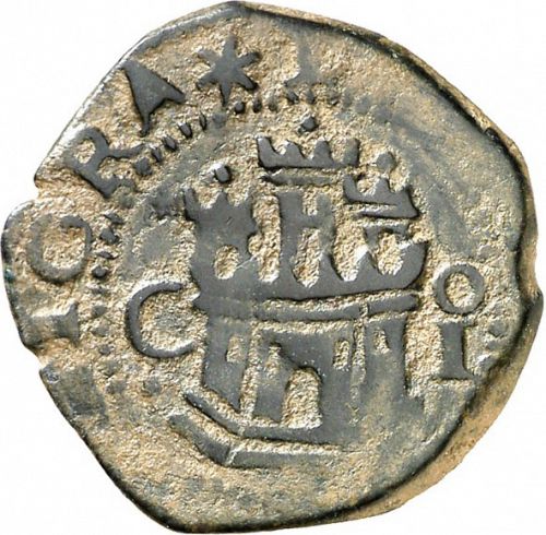 2 Cuartos - 2m Obverse Image minted in SPAIN in ND/I (1556-98  -  FELIPE II)  - The Coin Database