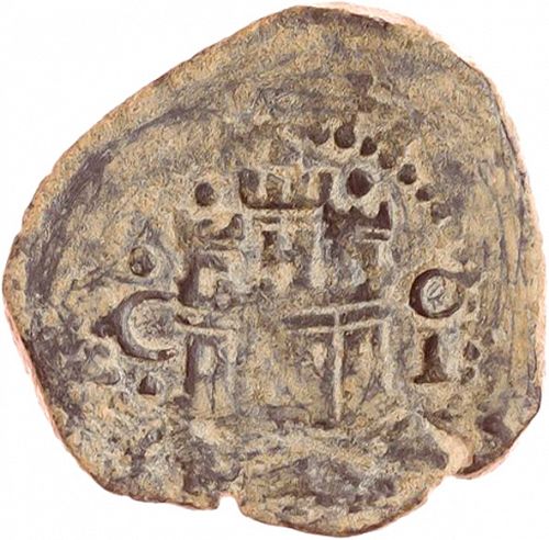2 Cuartos - 2m Obverse Image minted in SPAIN in ND/I (1556-98  -  FELIPE II)  - The Coin Database