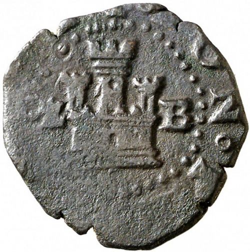 2 Cuartos - 2m Obverse Image minted in SPAIN in ND/Z (1556-98  -  FELIPE II)  - The Coin Database