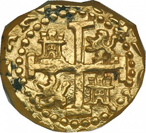 2 Escudos Reverse Image minted in SPAIN in 1698M (1665-00  -  CARLOS II)  - The Coin Database