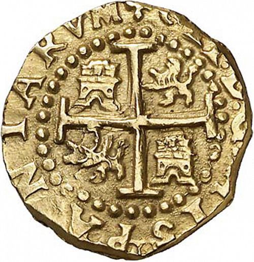 2 Escudos Reverse Image minted in SPAIN in 1700H (1665-00  -  CARLOS II)  - The Coin Database