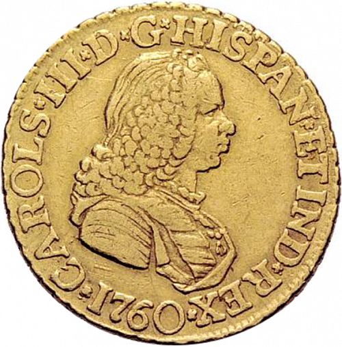 2 Escudos Obverse Image minted in SPAIN in 1760J (1759-88  -  CARLOS III)  - The Coin Database