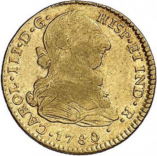 2 Escudos Obverse Image minted in SPAIN in 1780SF (1759-88  -  CARLOS III)  - The Coin Database