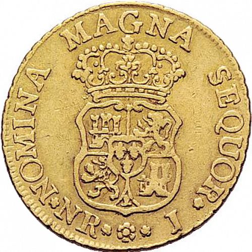 2 Escudos Reverse Image minted in SPAIN in 1760J (1759-88  -  CARLOS III)  - The Coin Database