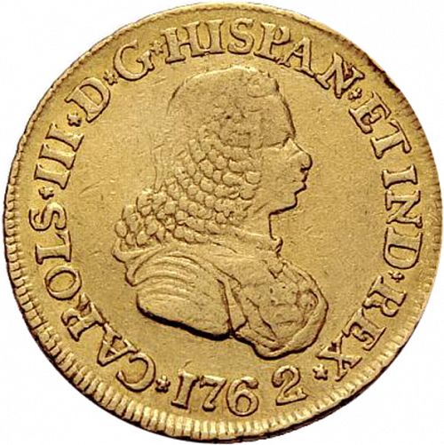 2 Escudos Reverse Image minted in SPAIN in 1762J (1759-88  -  CARLOS III)  - The Coin Database
