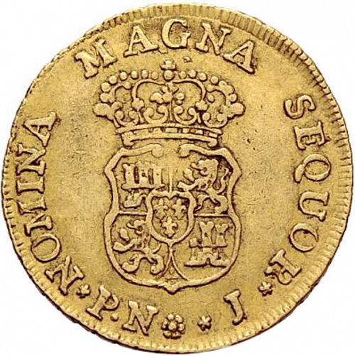 2 Escudos Reverse Image minted in SPAIN in 1763J (1759-88  -  CARLOS III)  - The Coin Database