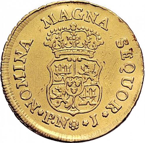 2 Escudos Reverse Image minted in SPAIN in 1767J (1759-88  -  CARLOS III)  - The Coin Database