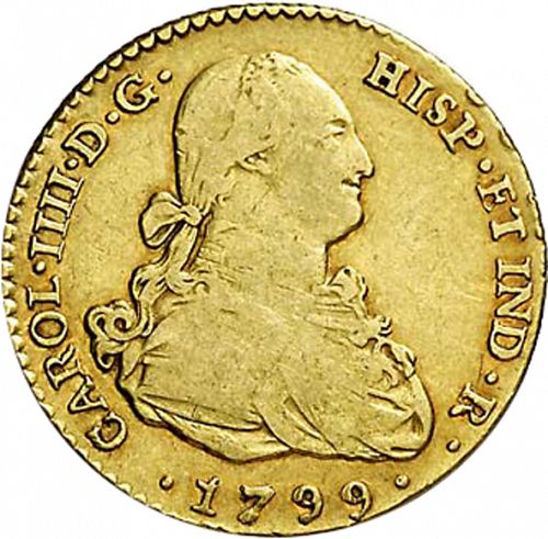 2 Escudos Obverse Image minted in SPAIN in 1799CN (1788-08  -  CARLOS IV)  - The Coin Database