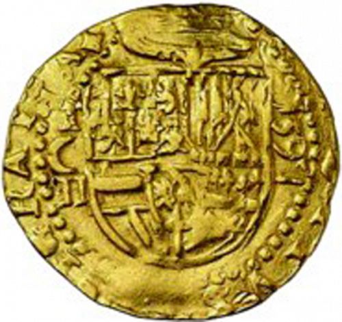 2 Escudos Obverse Image minted in SPAIN in 1597C (1556-98  -  FELIPE II)  - The Coin Database