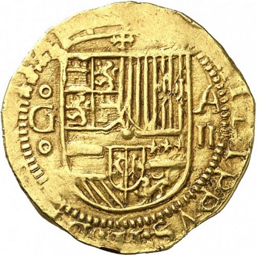 2 Escudos Obverse Image minted in SPAIN in ND/A (1556-98  -  FELIPE II)  - The Coin Database