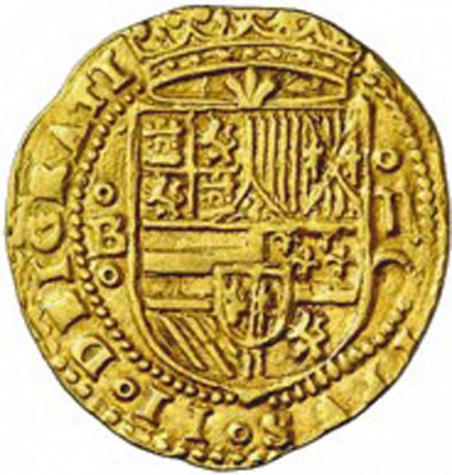 2 Escudos Obverse Image minted in SPAIN in ND/C (1556-98  -  FELIPE II)  - The Coin Database