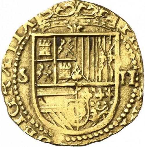 2 Escudos Obverse Image minted in SPAIN in ND (1556-98  -  FELIPE II)  - The Coin Database