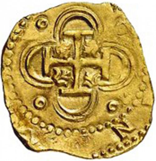2 Escudos Reverse Image minted in SPAIN in 1588D (1556-98  -  FELIPE II)  - The Coin Database
