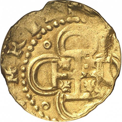2 Escudos Reverse Image minted in SPAIN in 1593B (1556-98  -  FELIPE II)  - The Coin Database