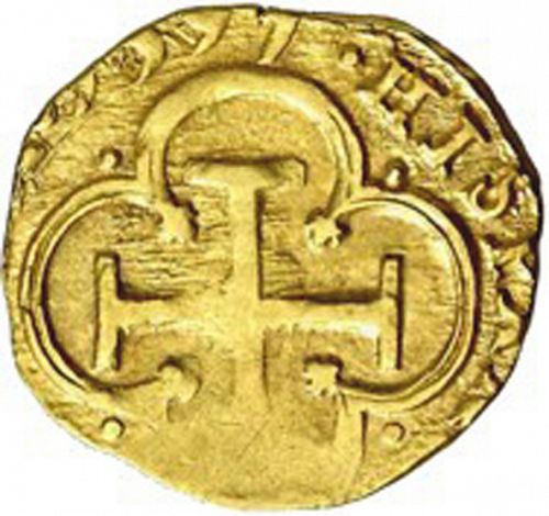 2 Escudos Reverse Image minted in SPAIN in 1597 (1556-98  -  FELIPE II)  - The Coin Database