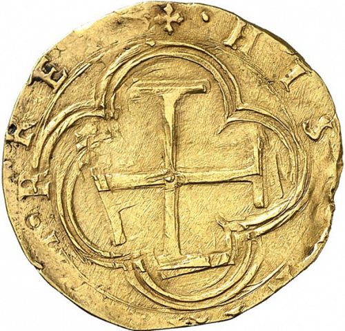 2 Escudos Reverse Image minted in SPAIN in ND/D (1556-98  -  FELIPE II)  - The Coin Database