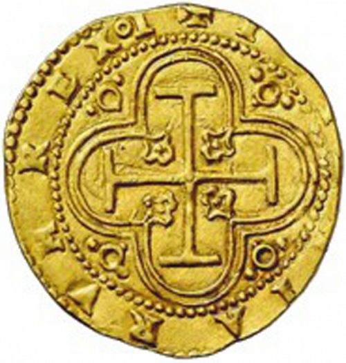 2 Escudos Reverse Image minted in SPAIN in ND/C (1556-98  -  FELIPE II)  - The Coin Database