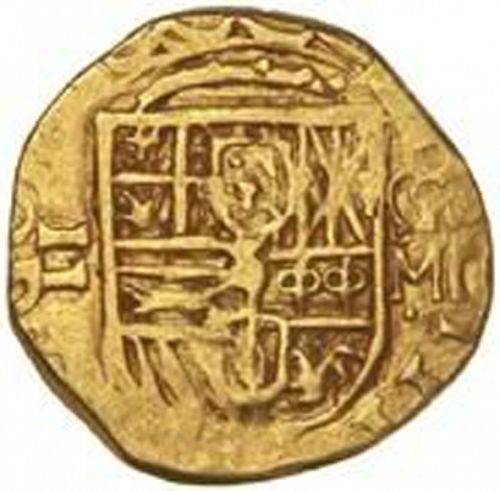 2 Escudos Obverse Image minted in SPAIN in 1606M (1598-21  -  FELIPE III)  - The Coin Database