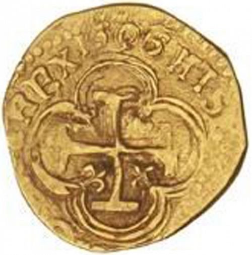 2 Escudos Reverse Image minted in SPAIN in 1606M (1598-21  -  FELIPE III)  - The Coin Database