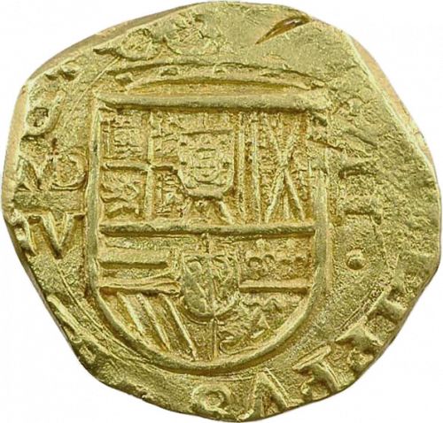 2 Escudos Obverse Image minted in SPAIN in 1625V (1621-65  -  FELIPE IV)  - The Coin Database