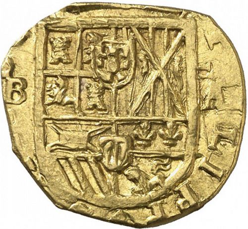 2 Escudos Obverse Image minted in SPAIN in 1653 (1621-65  -  FELIPE IV)  - The Coin Database