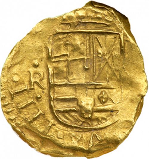 2 Escudos Obverse Image minted in SPAIN in 1654R (1621-65  -  FELIPE IV)  - The Coin Database