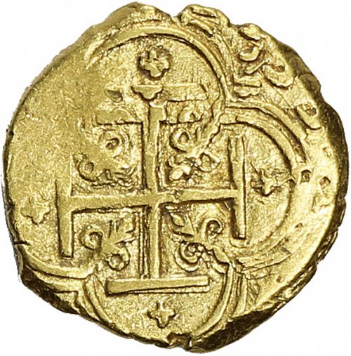 2 Escudos Reverse Image minted in SPAIN in 1633E (1621-65  -  FELIPE IV)  - The Coin Database
