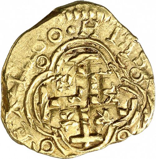 2 Escudos Reverse Image minted in SPAIN in 1660R (1621-65  -  FELIPE IV)  - The Coin Database