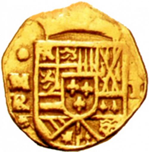 2 Escudos Obverse Image minted in SPAIN in 1701BR (1700-46  -  FELIPE V)  - The Coin Database