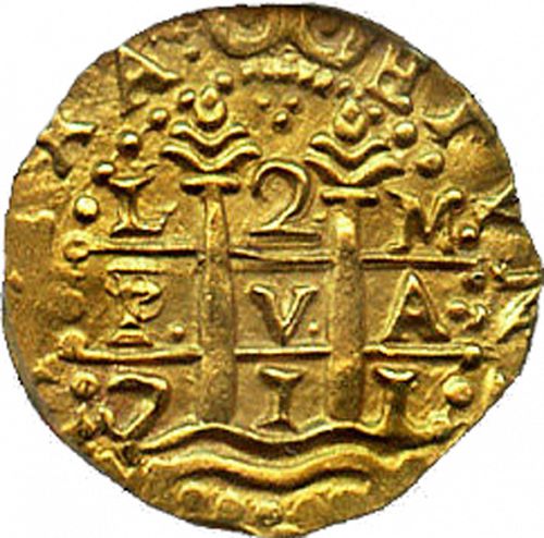 2 Escudos Obverse Image minted in SPAIN in 1711M (1700-46  -  FELIPE V)  - The Coin Database