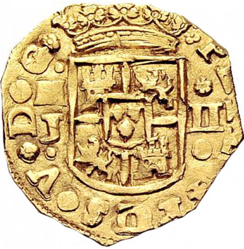 2 Escudos Obverse Image minted in SPAIN in 1713J (1700-46  -  FELIPE V)  - The Coin Database