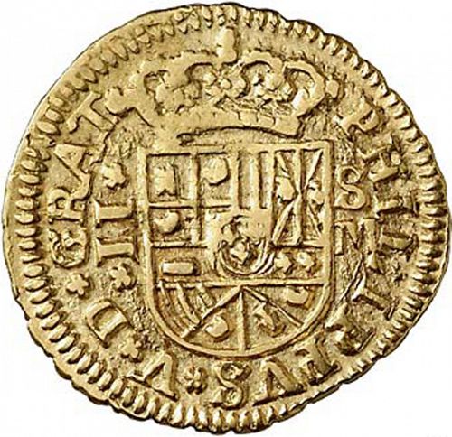 2 Escudos Obverse Image minted in SPAIN in 1718M (1700-46  -  FELIPE V)  - The Coin Database
