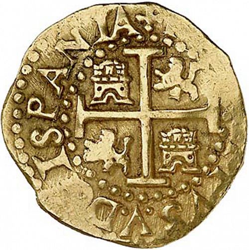 2 Escudos Reverse Image minted in SPAIN in 1705H (1700-46  -  FELIPE V)  - The Coin Database