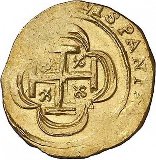 2 Escudos Reverse Image minted in SPAIN in 1714J (1700-46  -  FELIPE V)  - The Coin Database