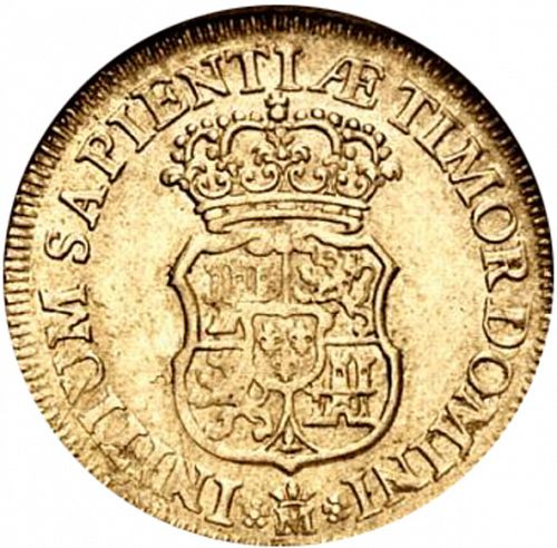 2 Escudos Reverse Image minted in SPAIN in 1730 (1700-46  -  FELIPE V)  - The Coin Database