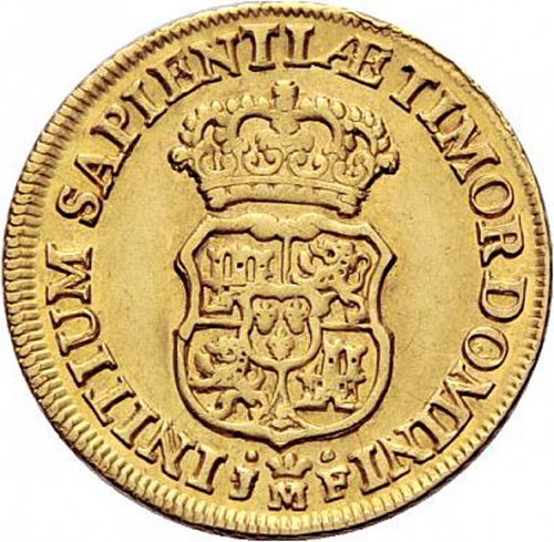2 Escudos Reverse Image minted in SPAIN in 1731JF (1700-46  -  FELIPE V)  - The Coin Database