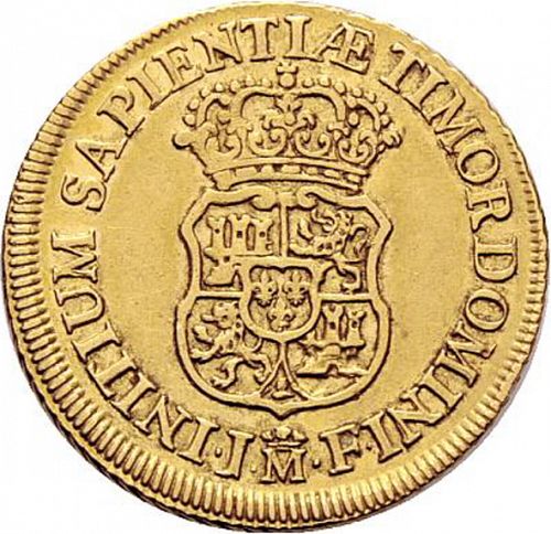 2 Escudos Reverse Image minted in SPAIN in 1733JF (1700-46  -  FELIPE V)  - The Coin Database