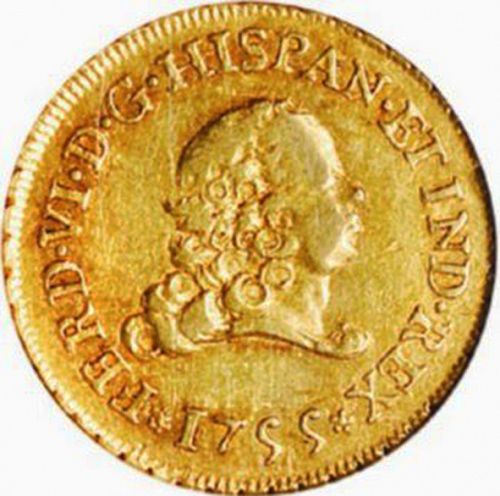 2 Escudos Obverse Image minted in SPAIN in 1755MM (1746-59  -  FERNANDO VI)  - The Coin Database