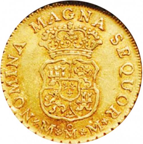2 Escudos Reverse Image minted in SPAIN in 1755MM (1746-59  -  FERNANDO VI)  - The Coin Database