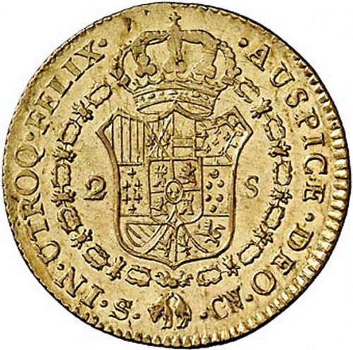 2 Escudos Reverse Image minted in SPAIN in 1809CN (1808-33  -  FERNANDO VII)  - The Coin Database