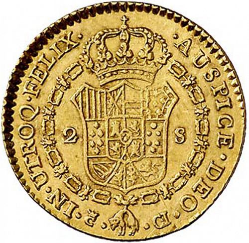 2 Escudos Reverse Image minted in SPAIN in 1811CI (1808-33  -  FERNANDO VII)  - The Coin Database