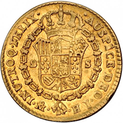 2 Escudos Reverse Image minted in SPAIN in 1814HJ (1808-33  -  FERNANDO VII)  - The Coin Database