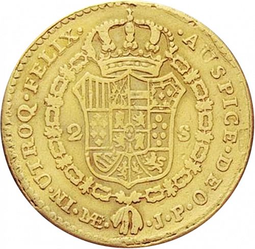2 Escudos Reverse Image minted in SPAIN in 1817JP (1808-33  -  FERNANDO VII)  - The Coin Database