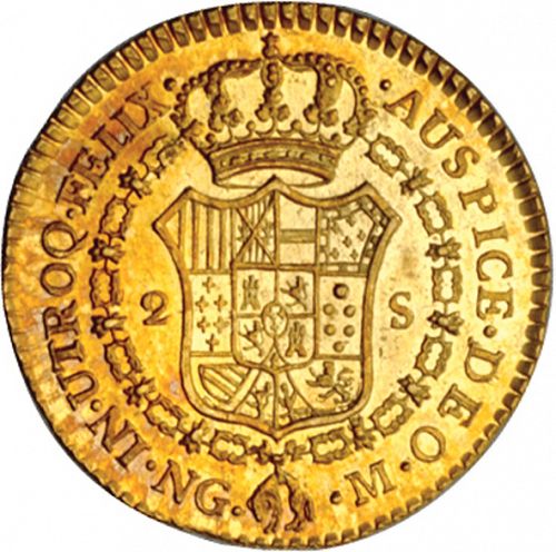 2 Escudos Reverse Image minted in SPAIN in 1817M (1808-33  -  FERNANDO VII)  - The Coin Database