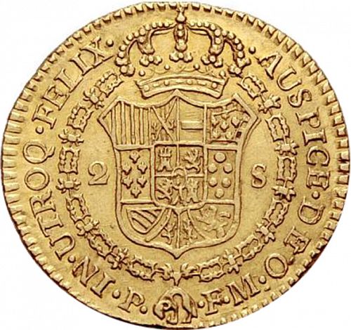 2 Escudos Reverse Image minted in SPAIN in 1818FM (1808-33  -  FERNANDO VII)  - The Coin Database
