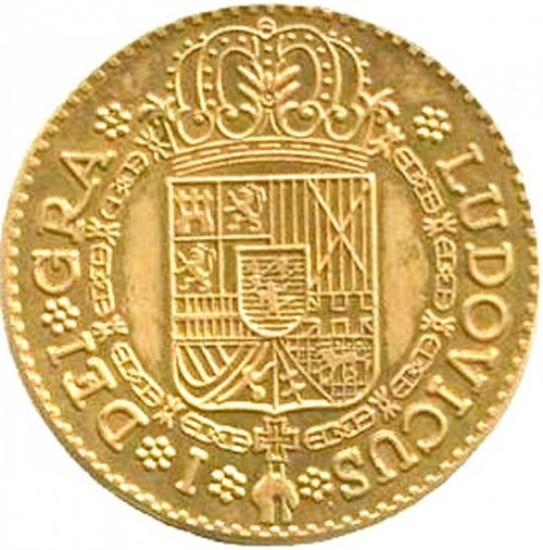2 Escudos Obverse Image minted in SPAIN in 1724J (1724  -  LUIS I)  - The Coin Database