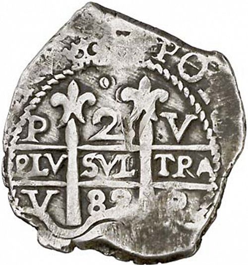 2 Reales Obverse Image minted in SPAIN in 1682V (1665-00  -  CARLOS II)  - The Coin Database